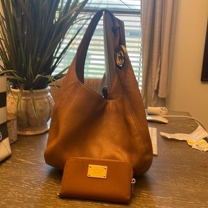 Michael Kors bag with matching wallet.